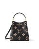 Louis Vuitton NéoNoé MM Bag Black/Beige with Gold Hardware