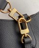 Louis Vuitton NéoNoé MM Bag Black/Beige with Gold Hardware