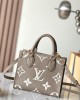 Louis Vuitton OnTheGo BB Bag Dove Gray/Cream with Gold Hardware