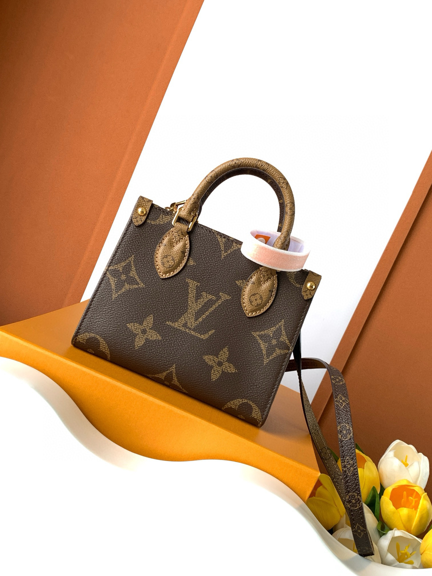 Louis Vuitton OnTheGo BB Bag Monogram and Monogram Reverse with Gold Hardware