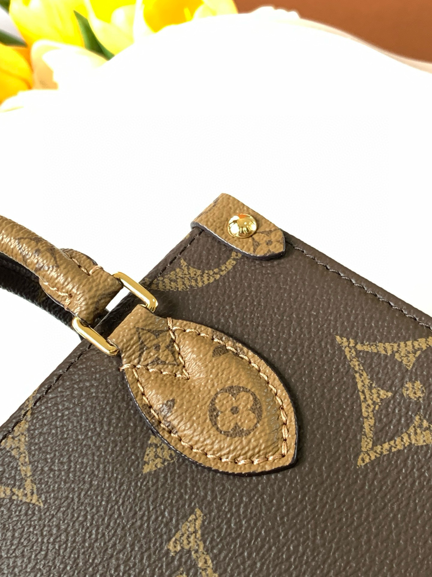 Louis Vuitton OnTheGo BB Bag Monogram and Monogram Reverse with Gold Hardware