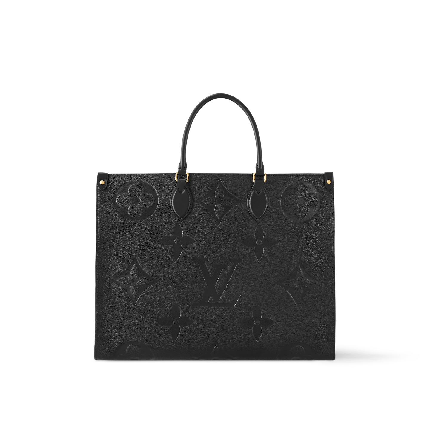 Louis Vuitton OnTheGo GM Bag Black with Gold Hardware