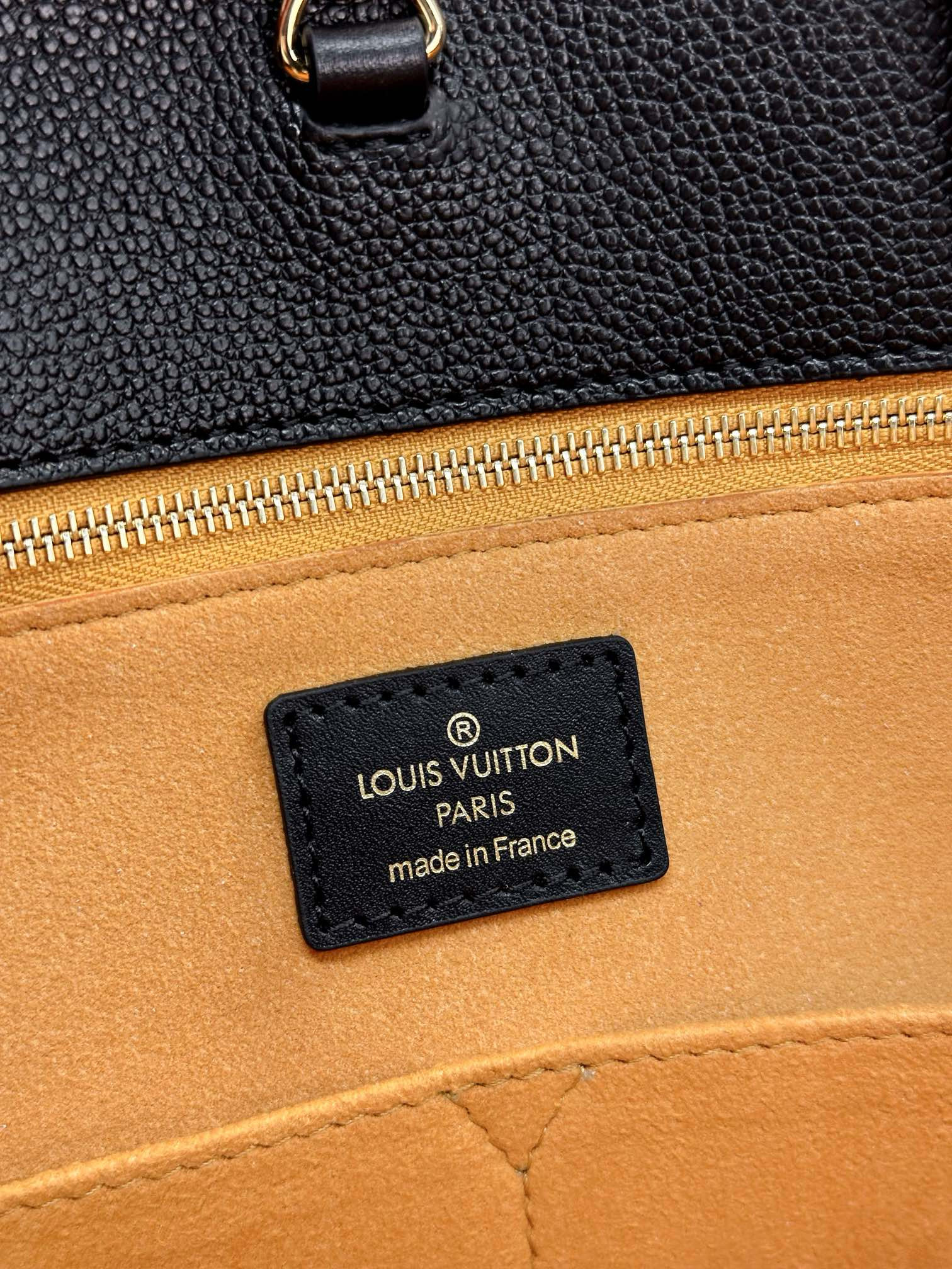 Louis Vuitton OnTheGo GM Bag Black with Gold Hardware