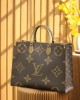 Louis Vuitton OnTheGo GM Bag Monogram and Monogram Reverse with Gold Hardware