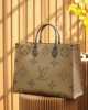 Louis Vuitton OnTheGo GM Bag Monogram and Monogram Reverse with Gold Hardware