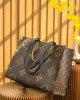 Louis Vuitton OnTheGo GM Bag Monogram and Monogram Reverse with Gold Hardware