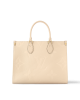 Louis Vuitton OnTheGo MM Bag Crème Beige with Gold Hardware