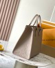 Louis Vuitton OnTheGo MM Bag Tourterelle Beige with Gold Hardware