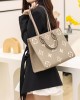 Louis Vuitton OnTheGo MM Bag Dove/Cream with Gold Hardware