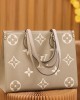 Louis Vuitton OnTheGo MM Bag Dove/Cream with Gold Hardware