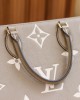 Louis Vuitton OnTheGo MM Bag Dove/Cream with Gold Hardware