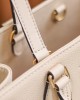 Louis Vuitton OnTheGo MM Bag Creme/Rose Pink with Gold Hardware