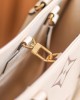 Louis Vuitton OnTheGo MM Bag Creme/Rose Pink with Gold Hardware