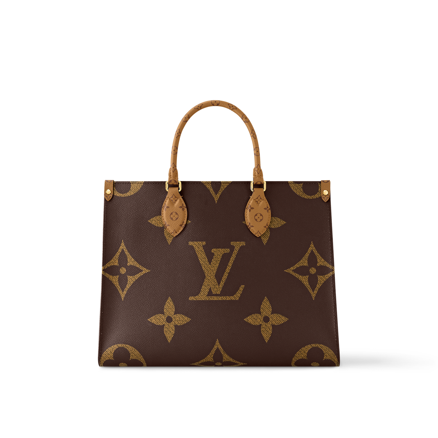 Louis Vuitton OnTheGo MM Bag Monogram and Monogram Reverse with Gold Hardware