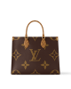 Louis Vuitton OnTheGo MM Bag Monogram and Monogram Reverse with Gold Hardware