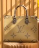 Louis Vuitton OnTheGo MM Bag Monogram and Monogram Reverse with Gold Hardware