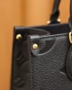 Louis Vuitton OnTheGo PM Bag Black with Gold Hardware