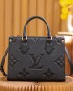 Louis Vuitton OnTheGo PM Bag Black with Gold Hardware