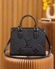 Louis Vuitton OnTheGo PM Bag Black with Gold Hardware