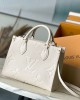 Louis Vuitton OnTheGo PM Bag Cream with Gold Hardware