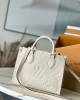 Louis Vuitton OnTheGo PM Bag Cream with Gold Hardware