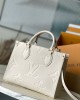 Louis Vuitton OnTheGo PM Bag Cream with Gold Hardware