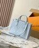 Louis Vuitton OnTheGo PM Bag Blue with Gold Hardware