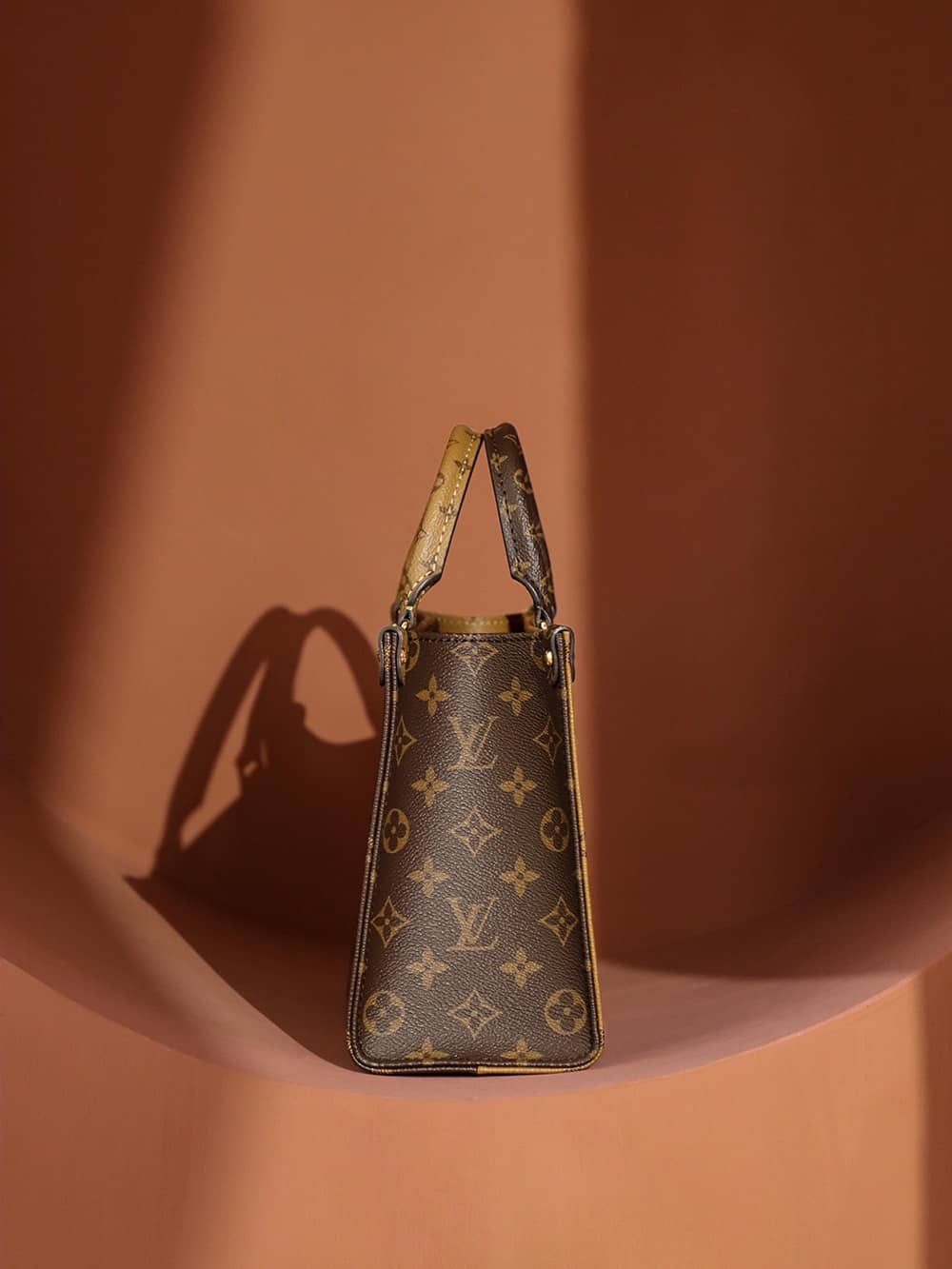 Louis Vuitton OnTheGo PM Bag Monogram and Monogram Reverse with Gold Hardware