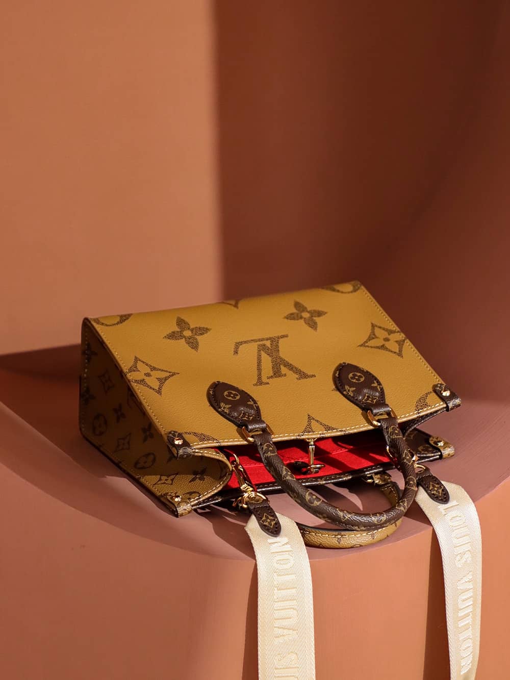 Louis Vuitton OnTheGo PM Bag Monogram and Monogram Reverse with Gold Hardware