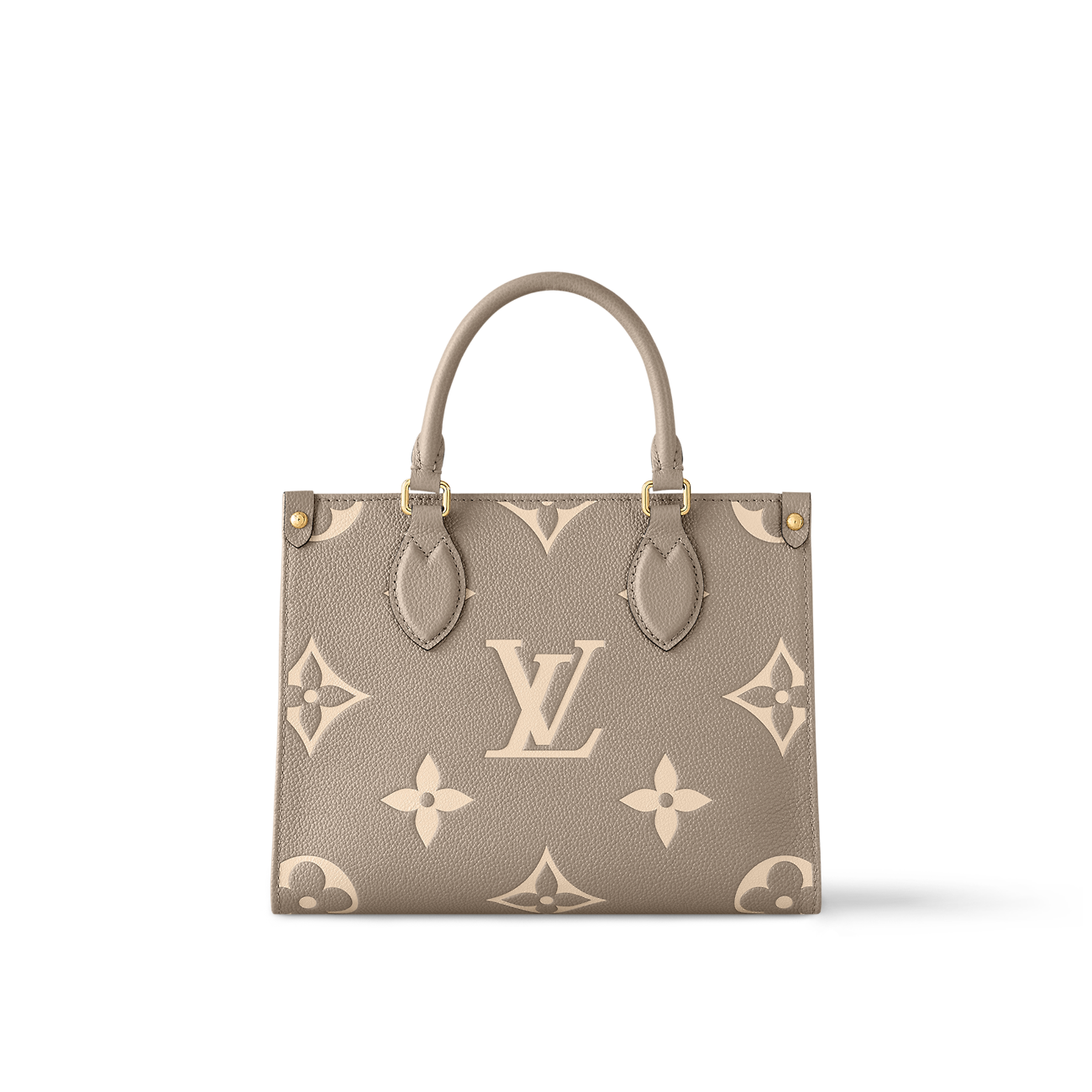 Louis Vuitton OnTheGo PM Bag Dove/Cream with Gold Hardware