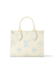 Louis Vuitton OnTheGo PM Bag Latte/Blue with Gold Hardware