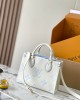 Louis Vuitton OnTheGo PM Bag Latte/Blue with Gold Hardware