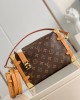 Louis Vuitton Side Trunk MM Bag Monogram with Gold Hardware