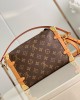 Louis Vuitton Side Trunk MM Bag Monogram with Gold Hardware