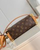 Louis Vuitton Side Trunk MM Bag Monogram with Gold Hardware