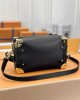 Louis Vuitton Side Trunk PM Bag Black with Gold Hardware