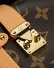 Louis Vuitton Side Trunk PM Bag Monogram with Gold Hardware