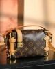 Louis Vuitton Side Trunk PM Bag Monogram with Gold Hardware