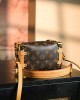 Louis Vuitton Side Trunk PM Bag Monogram with Gold Hardware