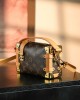 Louis Vuitton Side Trunk PM Bag Monogram with Gold Hardware