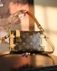 Louis Vuitton Side Trunk PM Bag Monogram with Gold Hardware