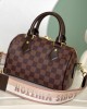 Louis Vuitton Speedy Bandoulière 20 Bag Damier Ebene with Gold Hardware