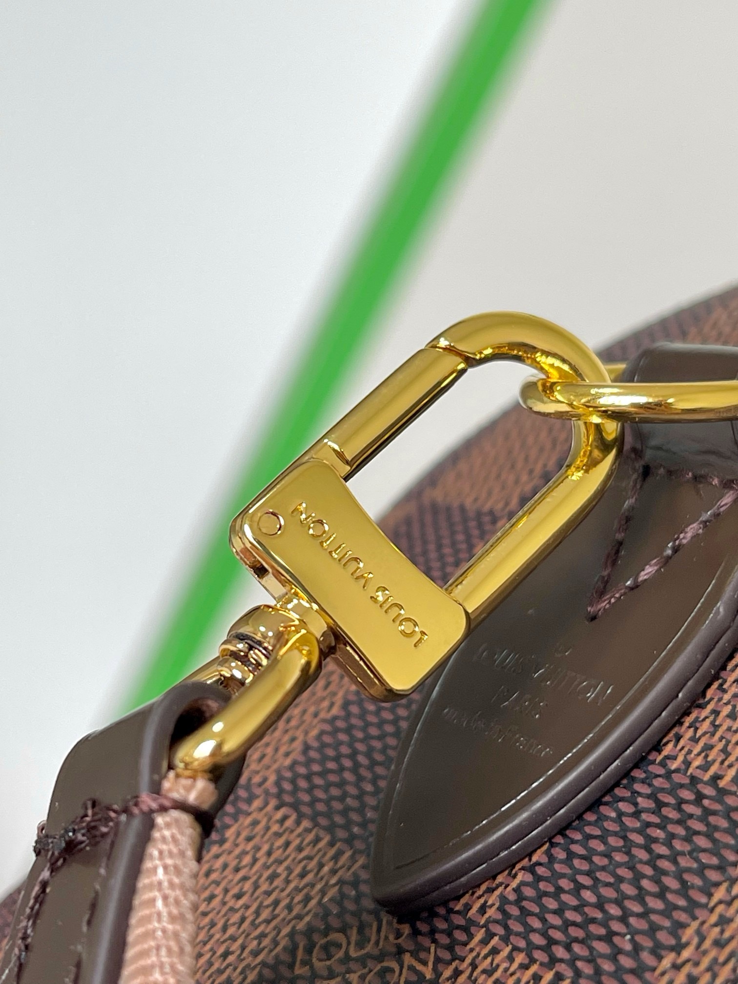 Louis Vuitton Speedy Bandoulière 20 Bag Damier Ebene with Gold Hardware