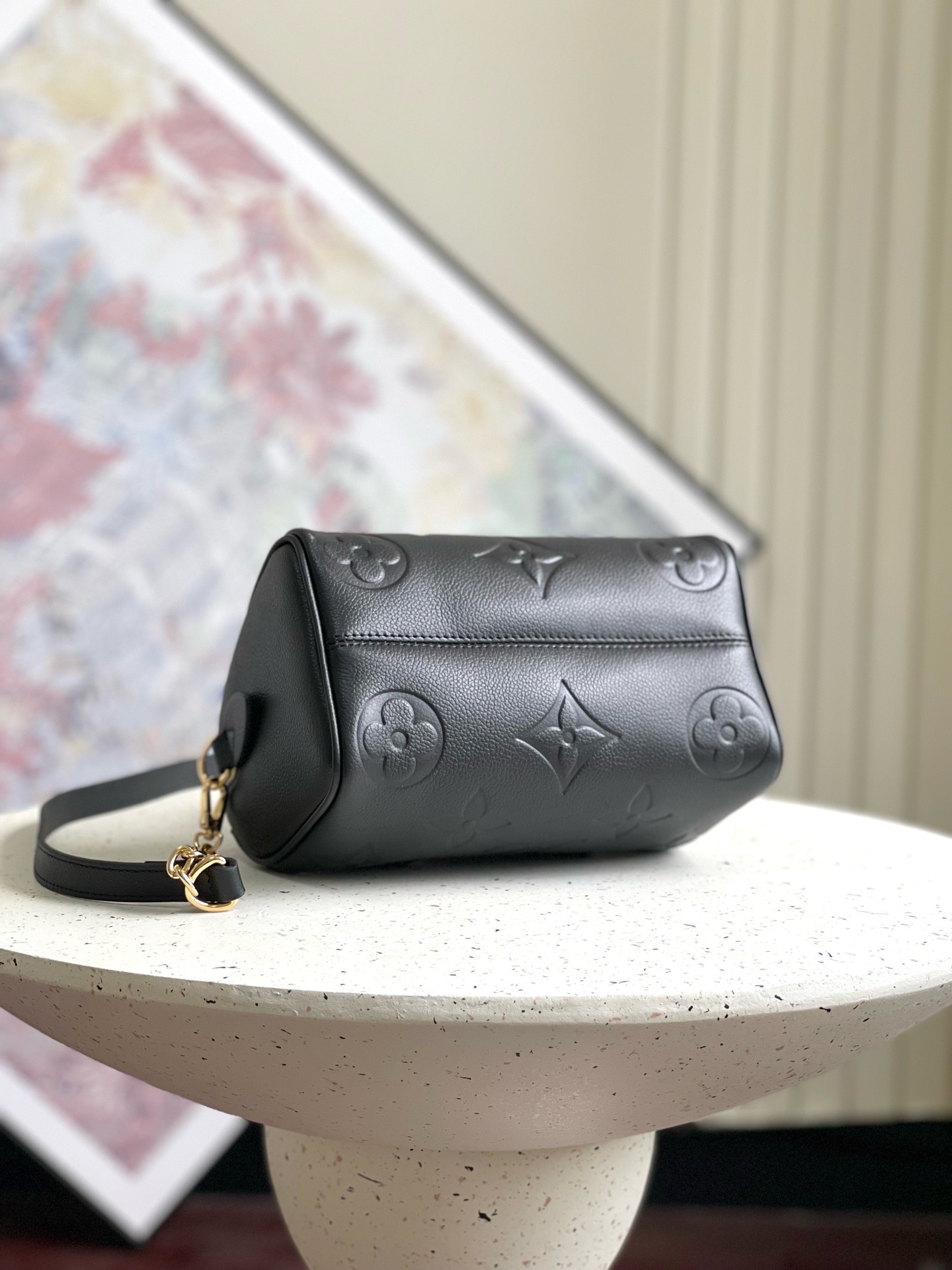 Louis Vuitton Speedy Bandoulière 20 Bag Black with Gold Hardware