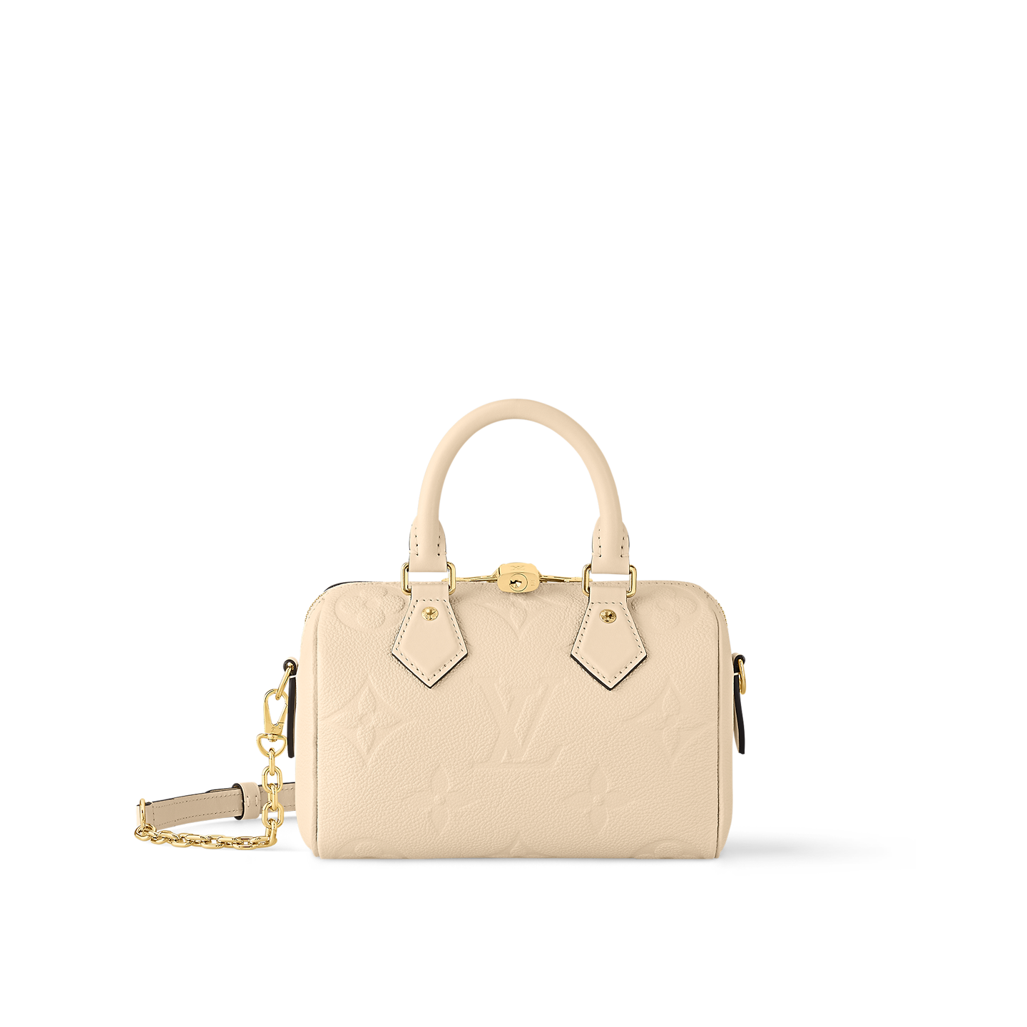 Louis Vuitton Speedy Bandoulière 20 Bag Cream with Gold Hardware