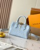 Louis Vuitton Speedy Bandoulière 20 Bag Light Blue with Gold Hardware