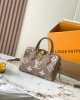 Louis Vuitton Speedy Bandoulière 20 Bag Tourterelle Gray/Cream with Gold Hardware