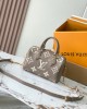 Louis Vuitton Speedy Bandoulière 20 Bag Tourterelle Gray/Cream with Gold Hardware