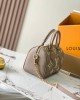 Louis Vuitton Speedy Bandoulière 20 Bag Tourterelle Gray/Cream with Gold Hardware