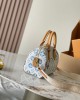 Louis Vuitton Speedy Bandoulière 20 Bag Monogram Blue with Gold Hardware